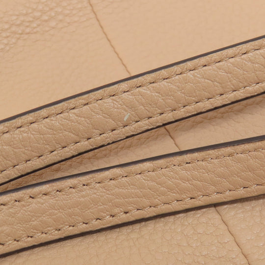 COACH Handbag F36675 leather beige 2WAY Women Used Authentic