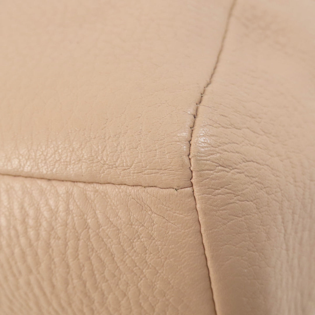 COACH Handbag F36675 leather beige 2WAY Women Used Authentic