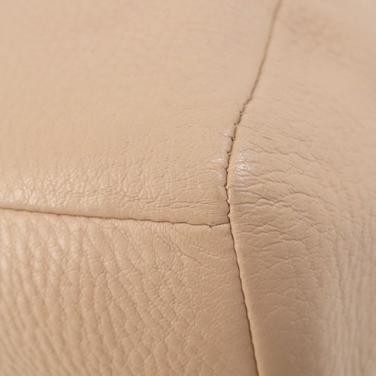 COACH Handbag F36675 leather beige 2WAY Women Used Authentic