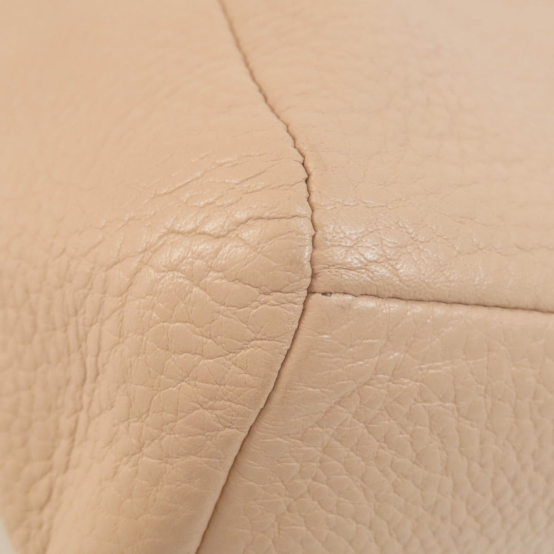 COACH Handbag F36675 leather beige 2WAY Women Used Authentic