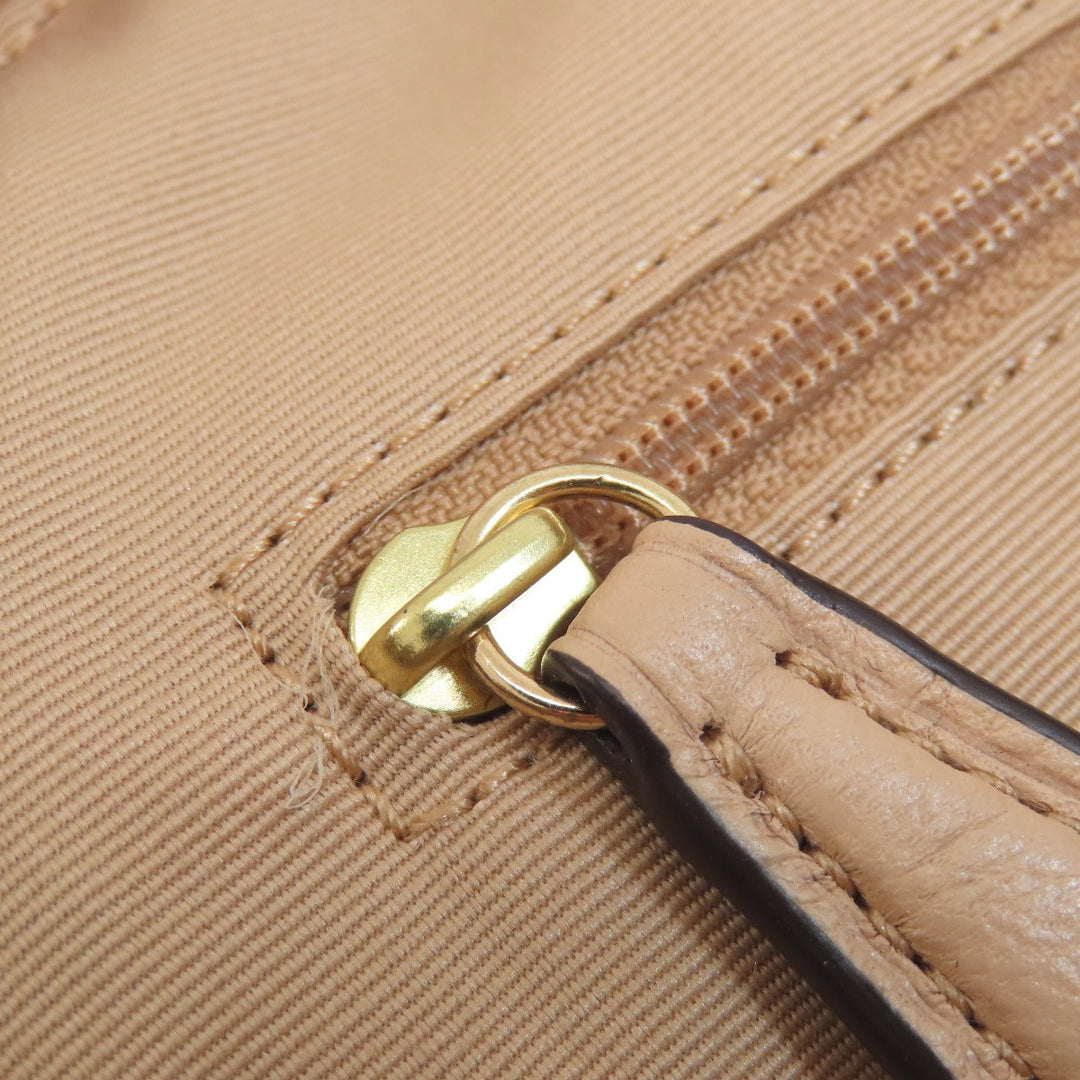 COACH Handbag F36675 leather beige 2WAY Women Used Authentic