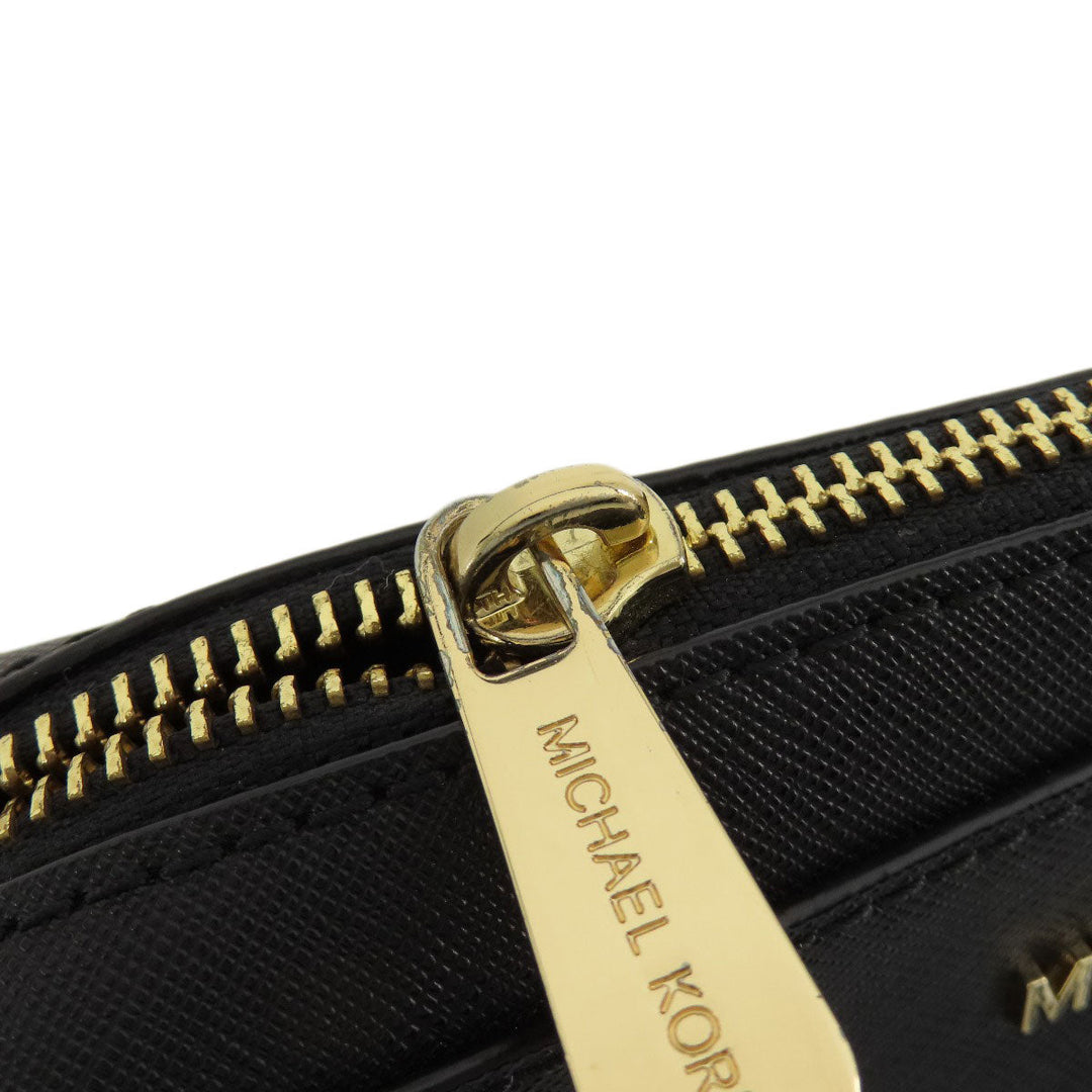 MICHAEL KORS Shoulder Bag PVC black logoMetal Women Used Authentic