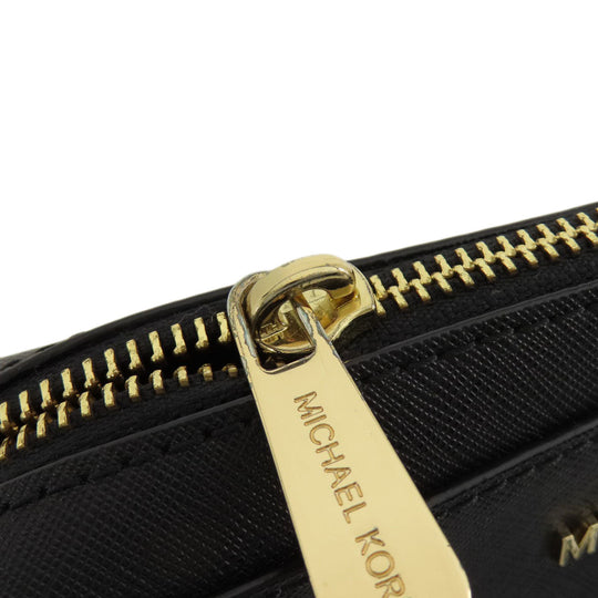 MICHAEL KORS Shoulder Bag PVC black logoMetal Women Used Authentic