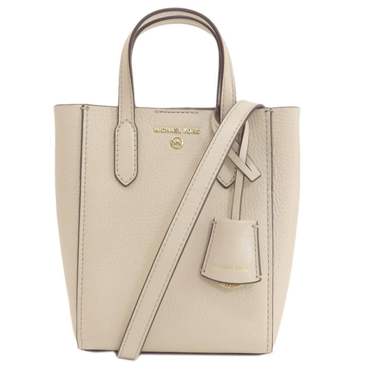 MICHAEL KORS Handbag leather beige 2WAY