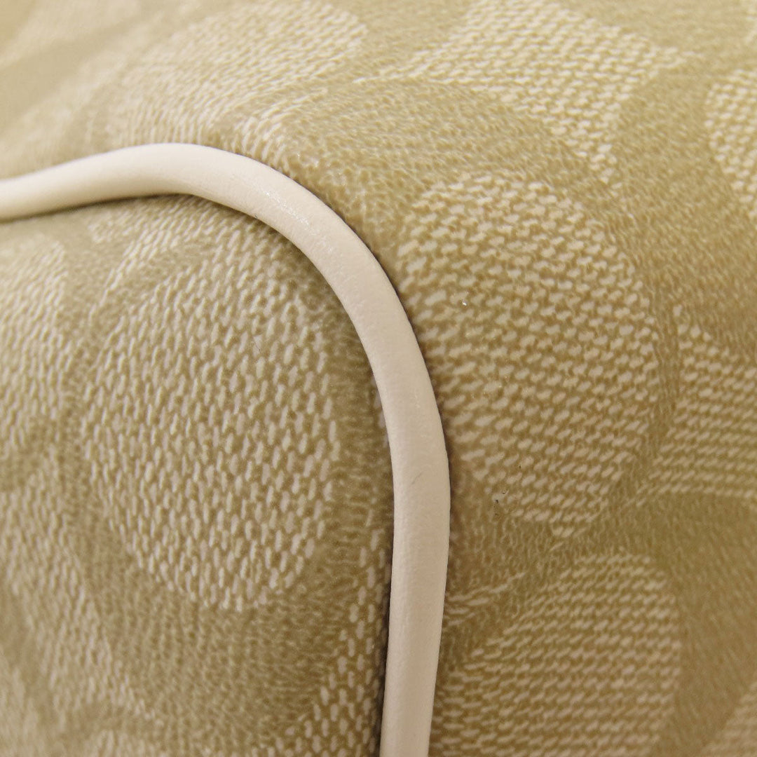 COACH Handbag PVC beige Signature 2WAY Women Used Authentic