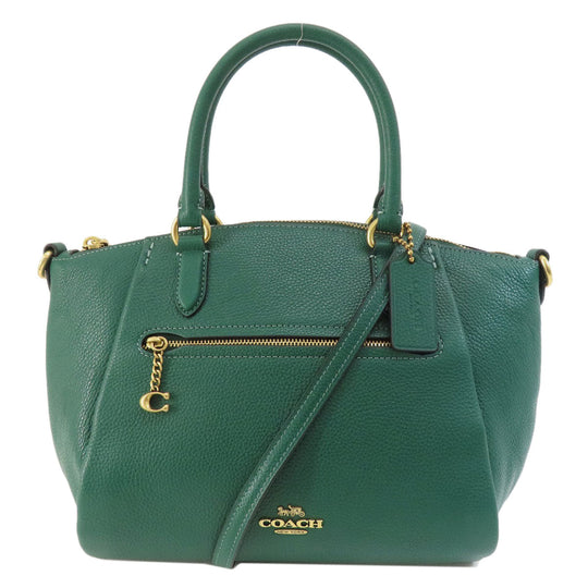 COACH Handbag 79316 leather green 2WAY