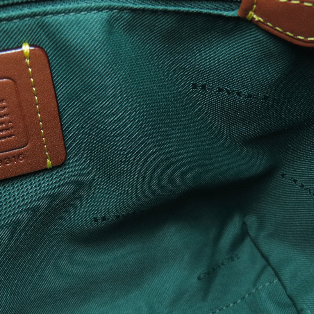 COACH Handbag 79316 leather green 2WAY