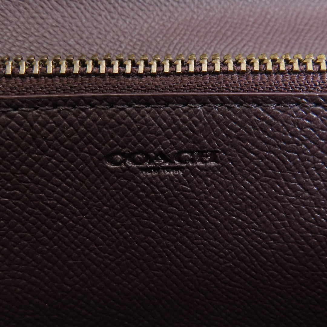 COACH Long Wallet Purse F22828 leather pink Chain wallet