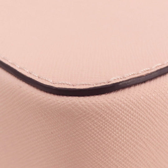 MICHAEL KORS Shoulder Bag leather pink logo Women Used Authentic