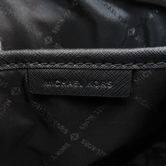 MICHAEL KORS Shoulder Bag leather black logo Women Used Authentic