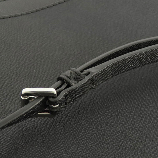 MICHAEL KORS Shoulder Bag leather black logo Women Used Authentic