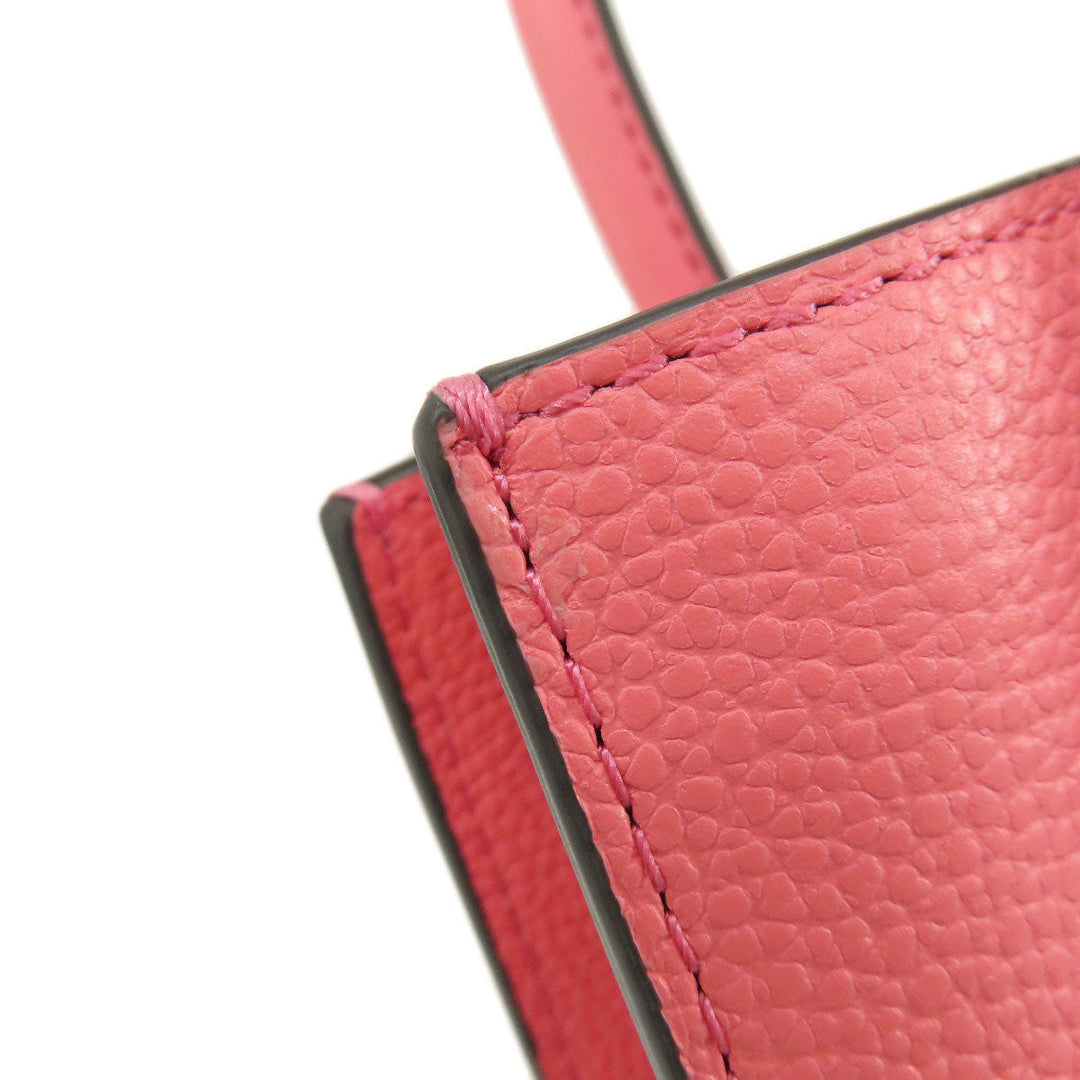 MICHAEL KORS Handbag leather pink logo 2WAY Women Used Authentic