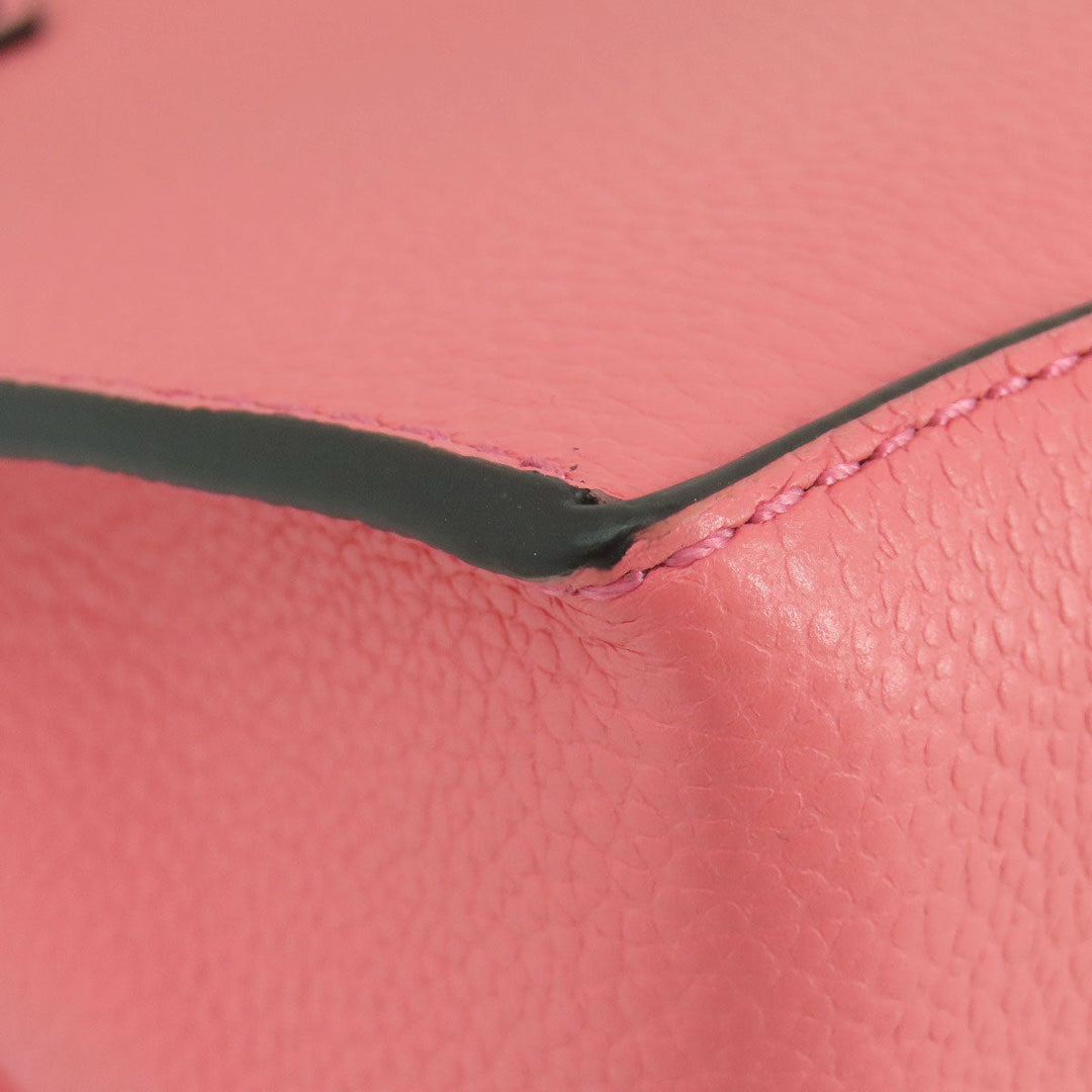 MICHAEL KORS Handbag leather pink logo 2WAY Women Used Authentic