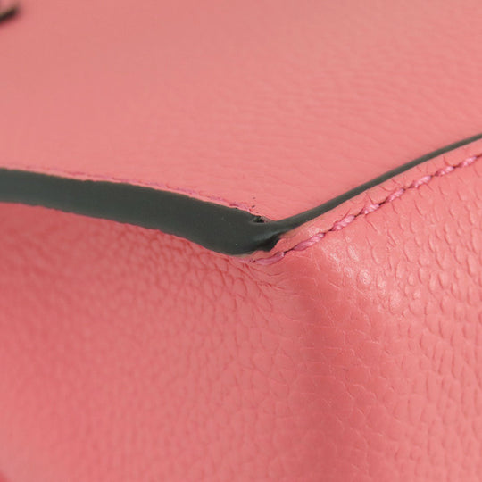 MICHAEL KORS Handbag leather pink logo 2WAY Women Used Authentic