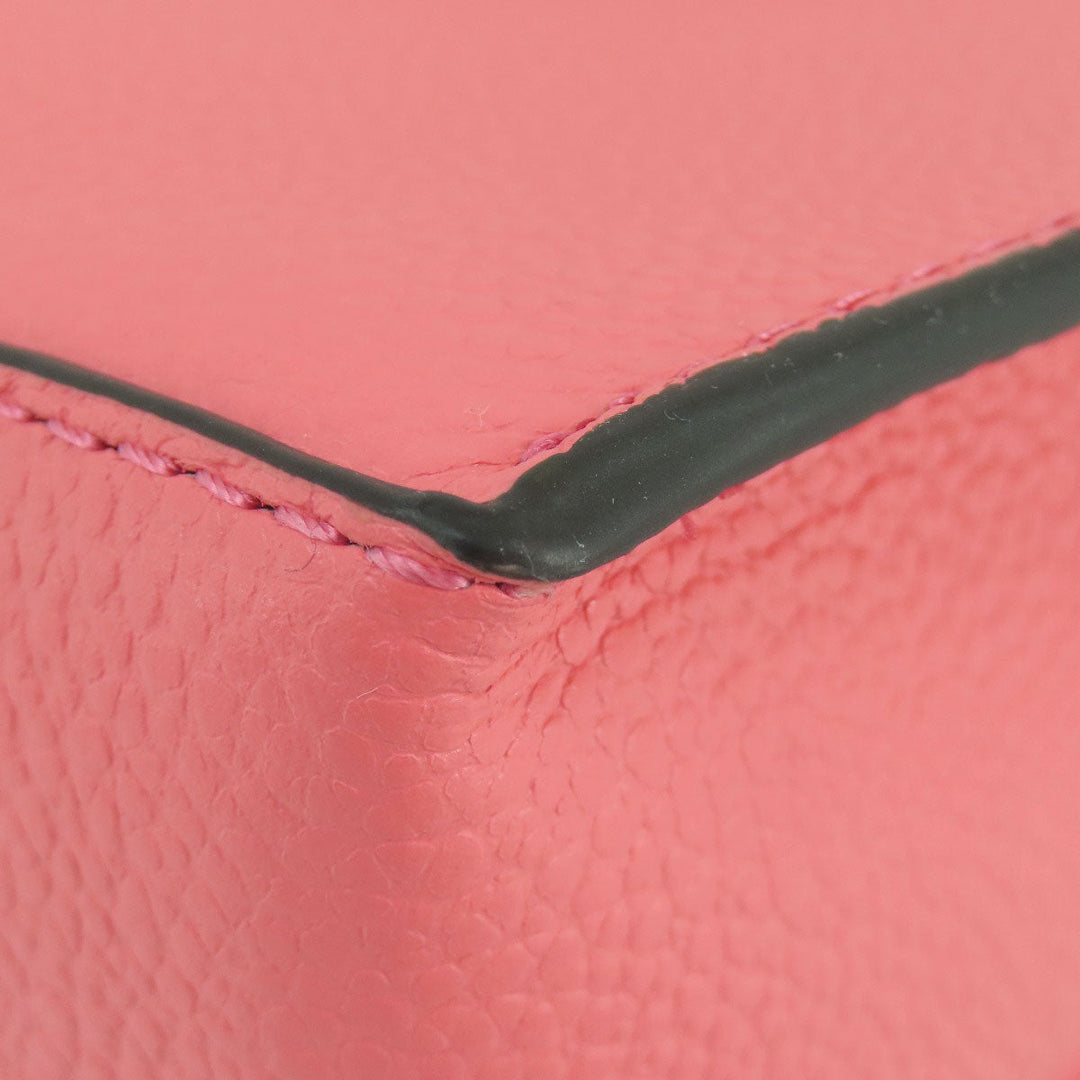 MICHAEL KORS Handbag leather pink logo 2WAY Women Used Authentic