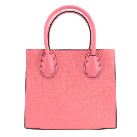 MICHAEL KORS Handbag leather pink logo 2WAY Women Used Authentic
