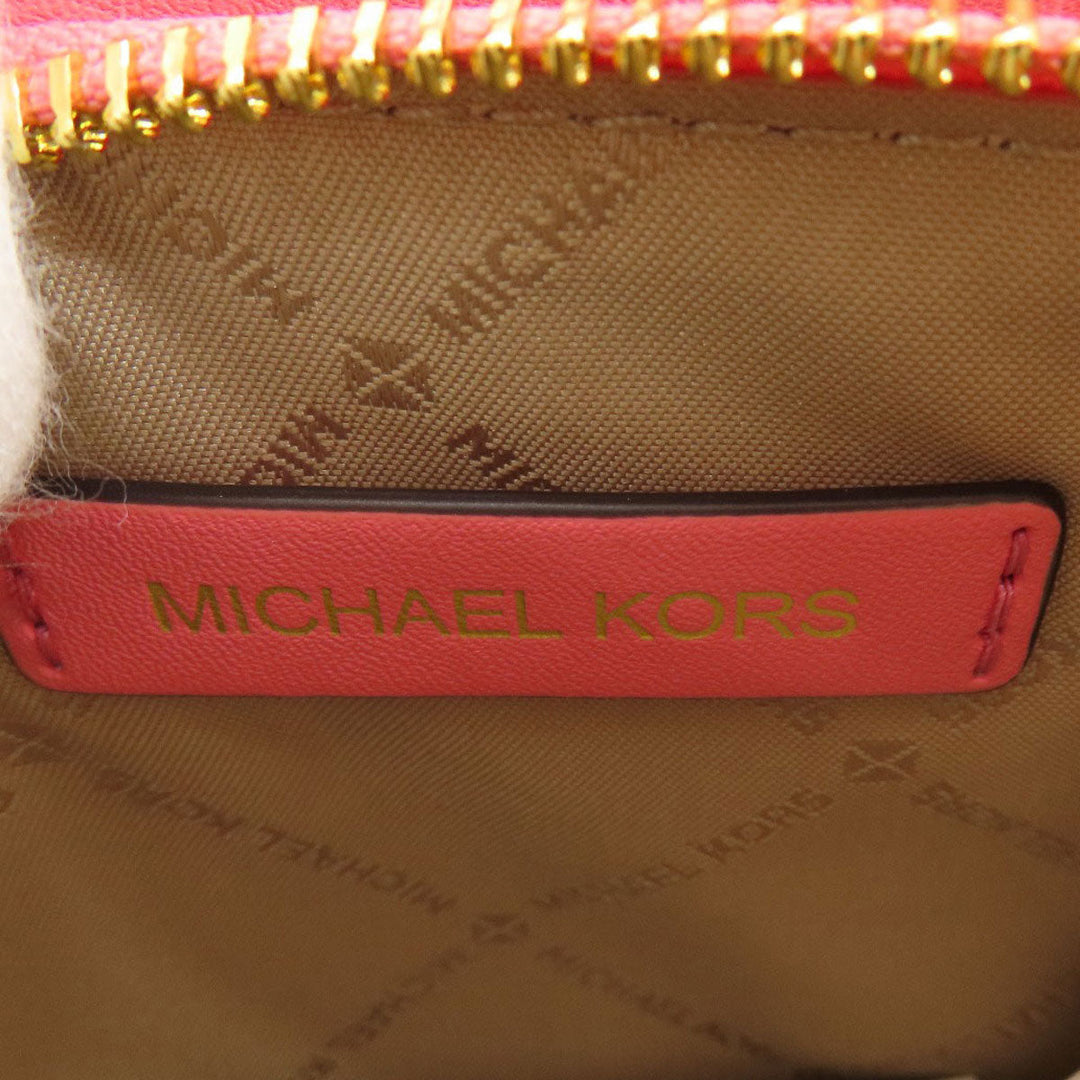 MICHAEL KORS Handbag leather pink logo 2WAY Women Used Authentic