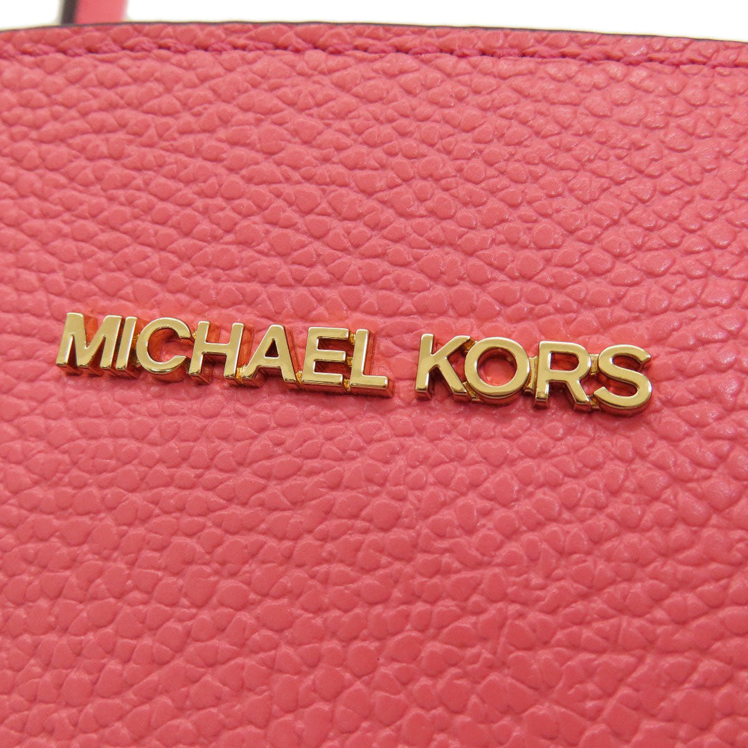 MICHAEL KORS Handbag leather pink logo 2WAY Women Used Authentic