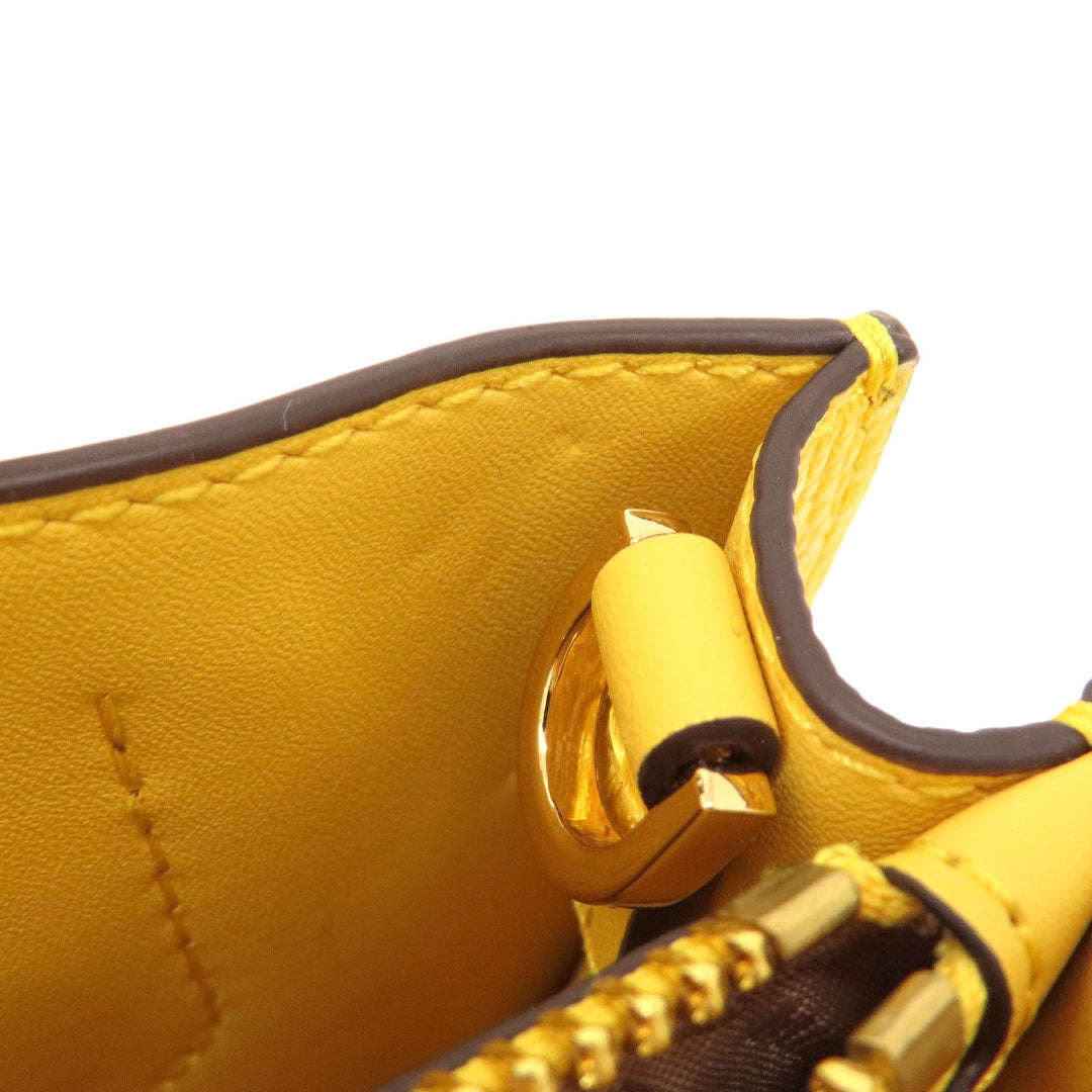 MICHAEL KORS Handbag leather yellow 2WAY Women Used Authentic
