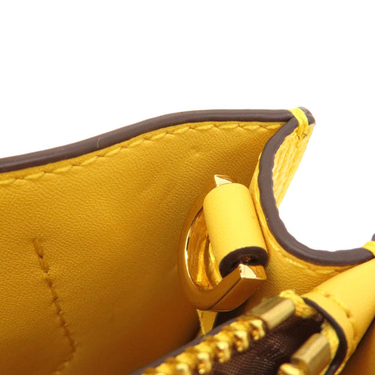 MICHAEL KORS Handbag leather yellow 2WAY Women Used Authentic