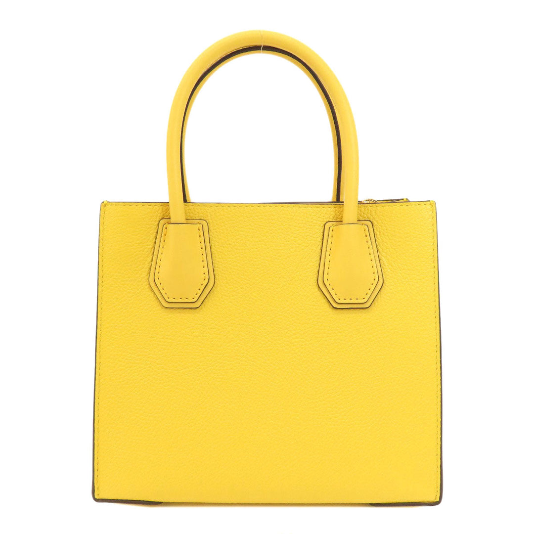 MICHAEL KORS Handbag leather yellow 2WAY Women Used Authentic