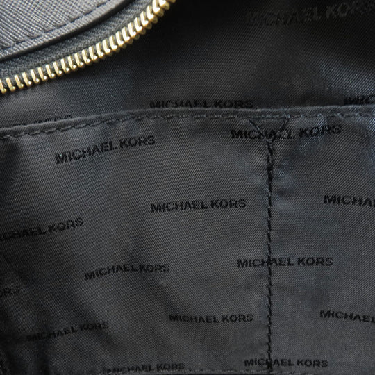 MICHAEL KORS Shoulder Bag leather black Long shoulder Women Used Authentic