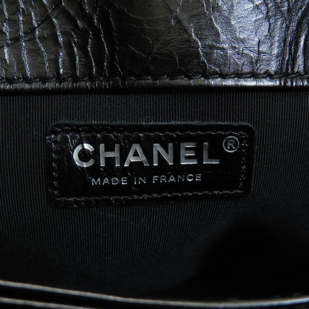 CHANEL Shoulder Bag Calfskin black Small Bucket COCO Mark SilverMetal