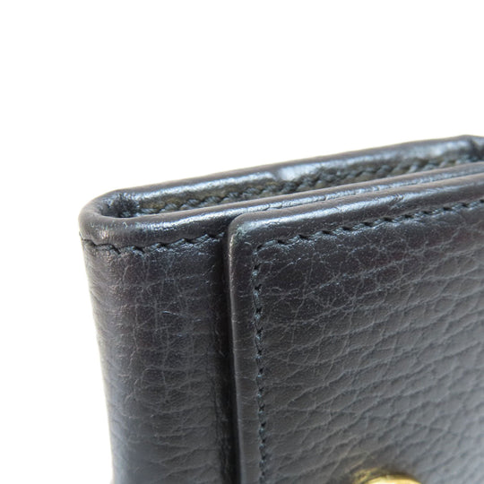 GUCCI Key case Key holder  466118 leather black GG Marmont Women(Unisex) Used Authentic