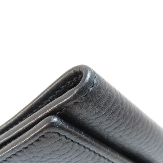 GUCCI Key case Key holder  466118 leather black GG Marmont Women(Unisex) Used Authentic