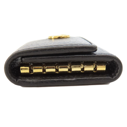 GUCCI Key case Key holder  466118 leather black GG Marmont Women(Unisex) Used Authentic