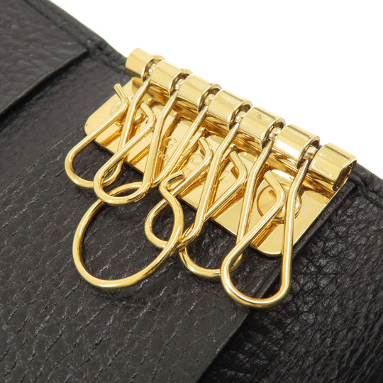 GUCCI Key case Key holder  466118 leather black GG Marmont Women(Unisex) Used Authentic
