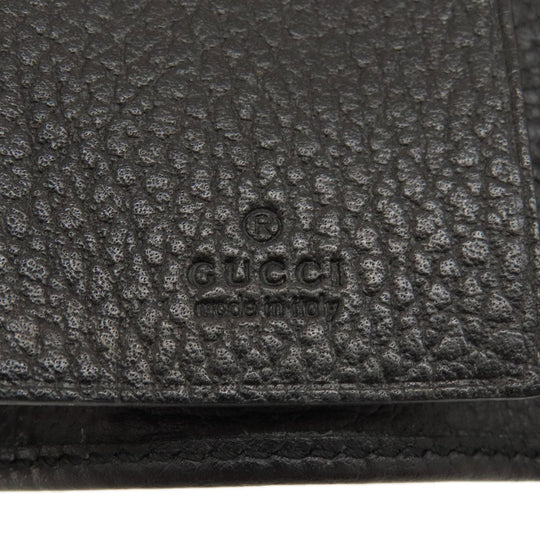 GUCCI Key case Key holder  466118 leather black GG Marmont Women(Unisex) Used Authentic