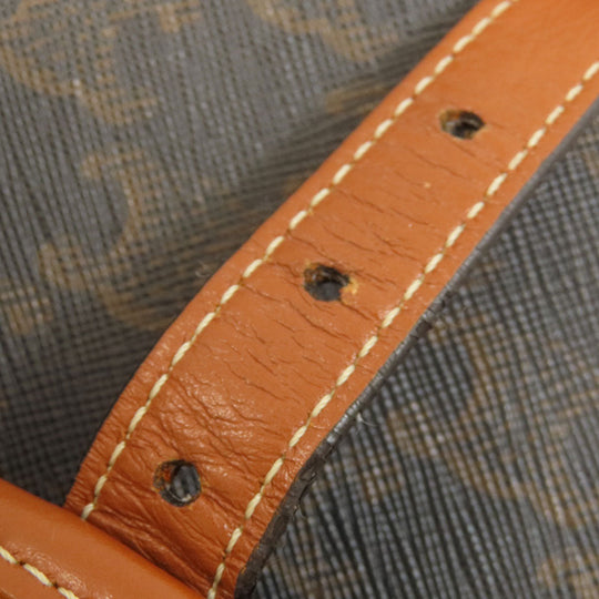 CELINE Shoulder Bag PVC Brown Macadam Pattern Women Used Authentic