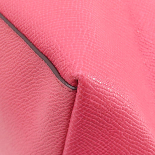 COACH Tote Bag F57789 leather pink logo Women Used Authentic