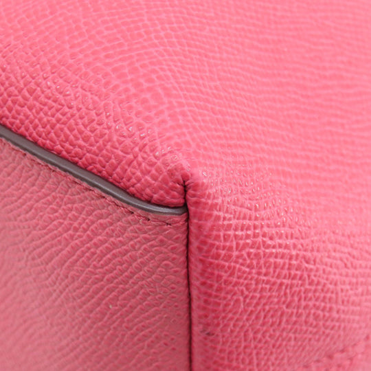 COACH Tote Bag F57789 leather pink logo Women Used Authentic