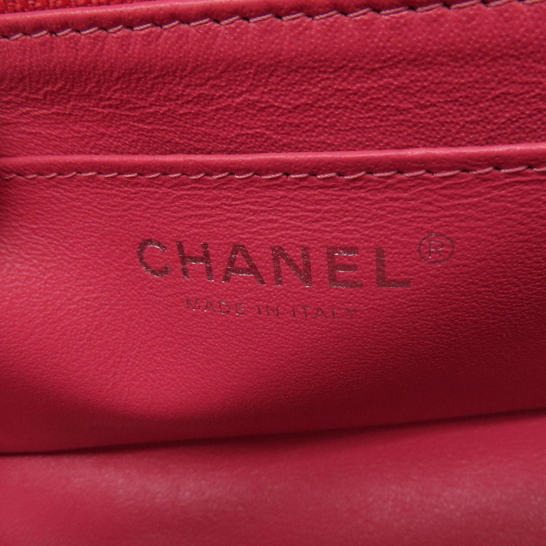 CHANEL Shoulder Bag lambskin pink ChainShoulder Matelasse SilverMetal