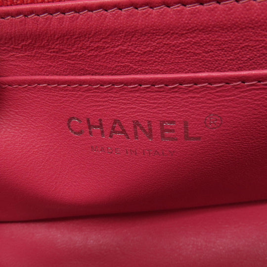 CHANEL Shoulder Bag lambskin pink ChainShoulder Matelasse SilverMetal