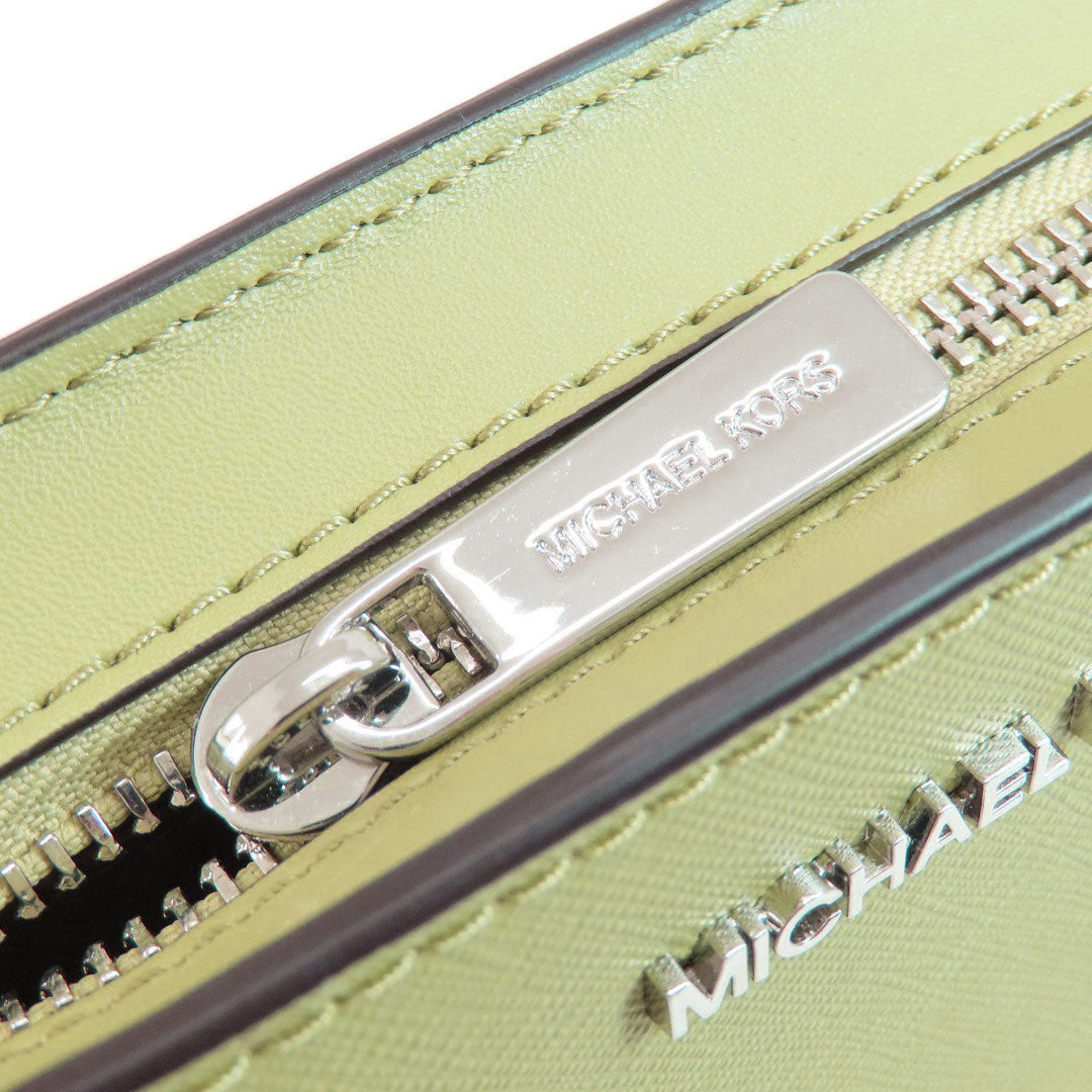 MICHAEL KORS Shoulder Bag PVC green logoMetal Long Shoulder Women Used Authentic
