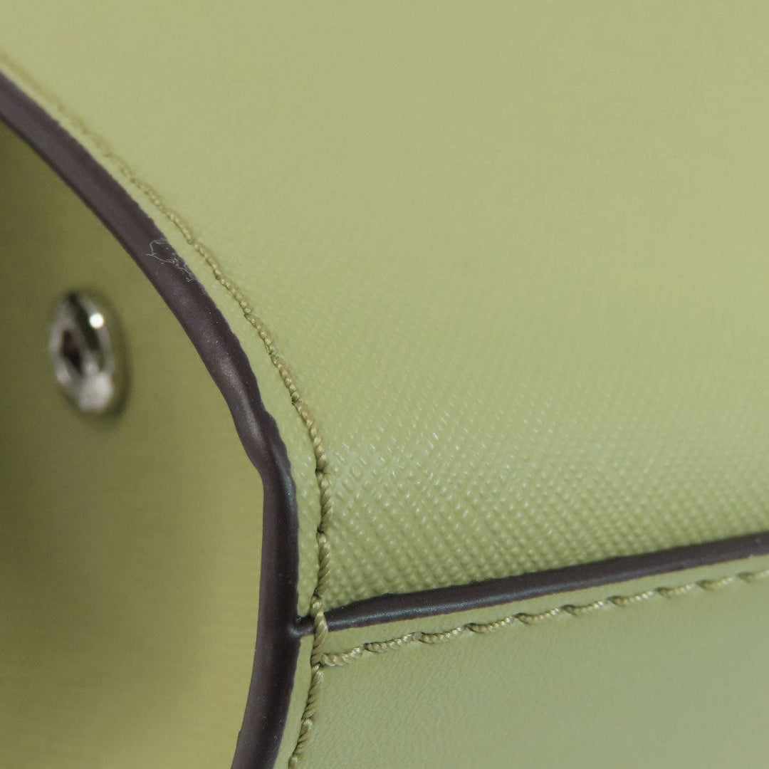 MICHAEL KORS Shoulder Bag PVC green logoMetal Long Shoulder Women Used Authentic