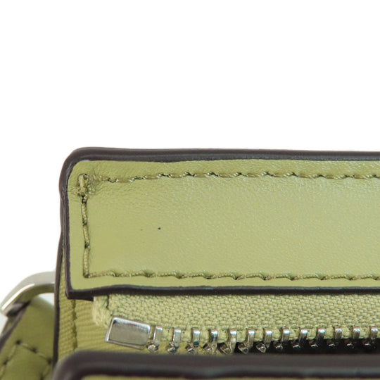 MICHAEL KORS Shoulder Bag PVC green logoMetal Long Shoulder Women Used Authentic