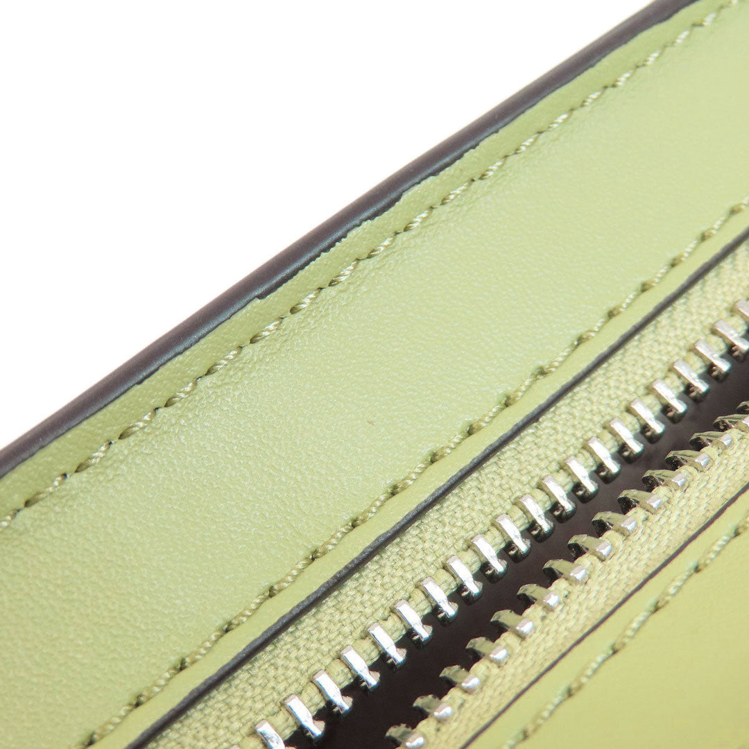 MICHAEL KORS Shoulder Bag PVC green logoMetal Long Shoulder Women Used Authentic