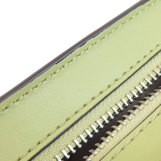MICHAEL KORS Shoulder Bag PVC green logoMetal Long Shoulder Women Used Authentic