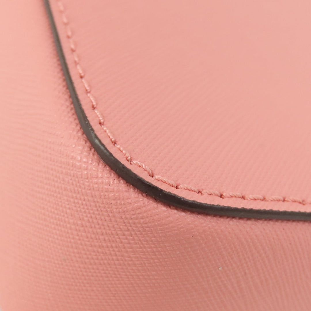 MICHAEL KORS Shoulder Bag PVC pink logo Women Used Authentic