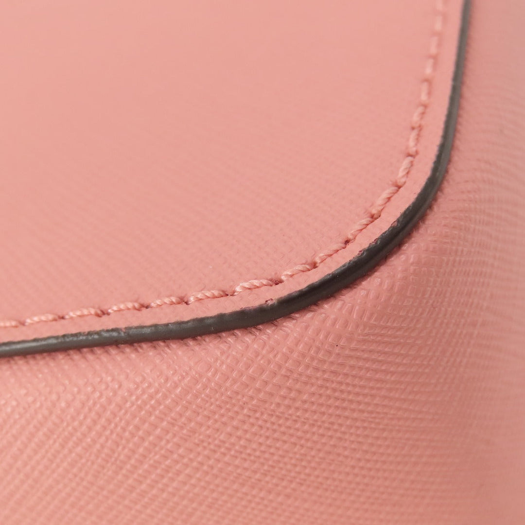 MICHAEL KORS Shoulder Bag PVC pink logo Women Used Authentic