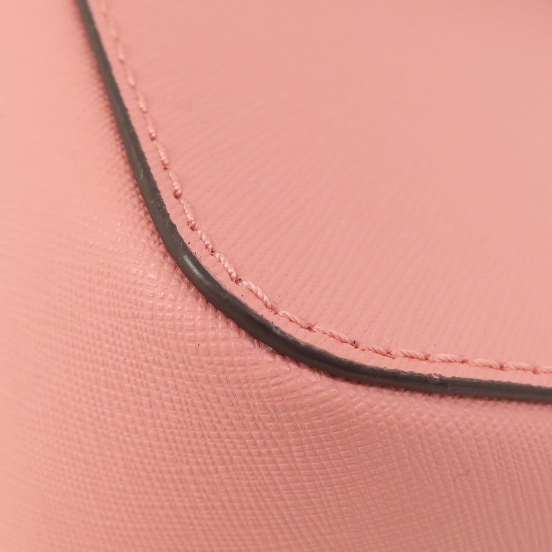 MICHAEL KORS Shoulder Bag PVC pink logo Women Used Authentic