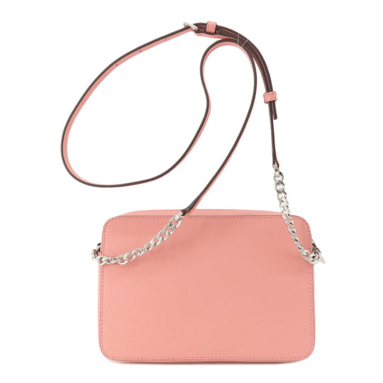 MICHAEL KORS Shoulder Bag PVC pink logo Women Used Authentic