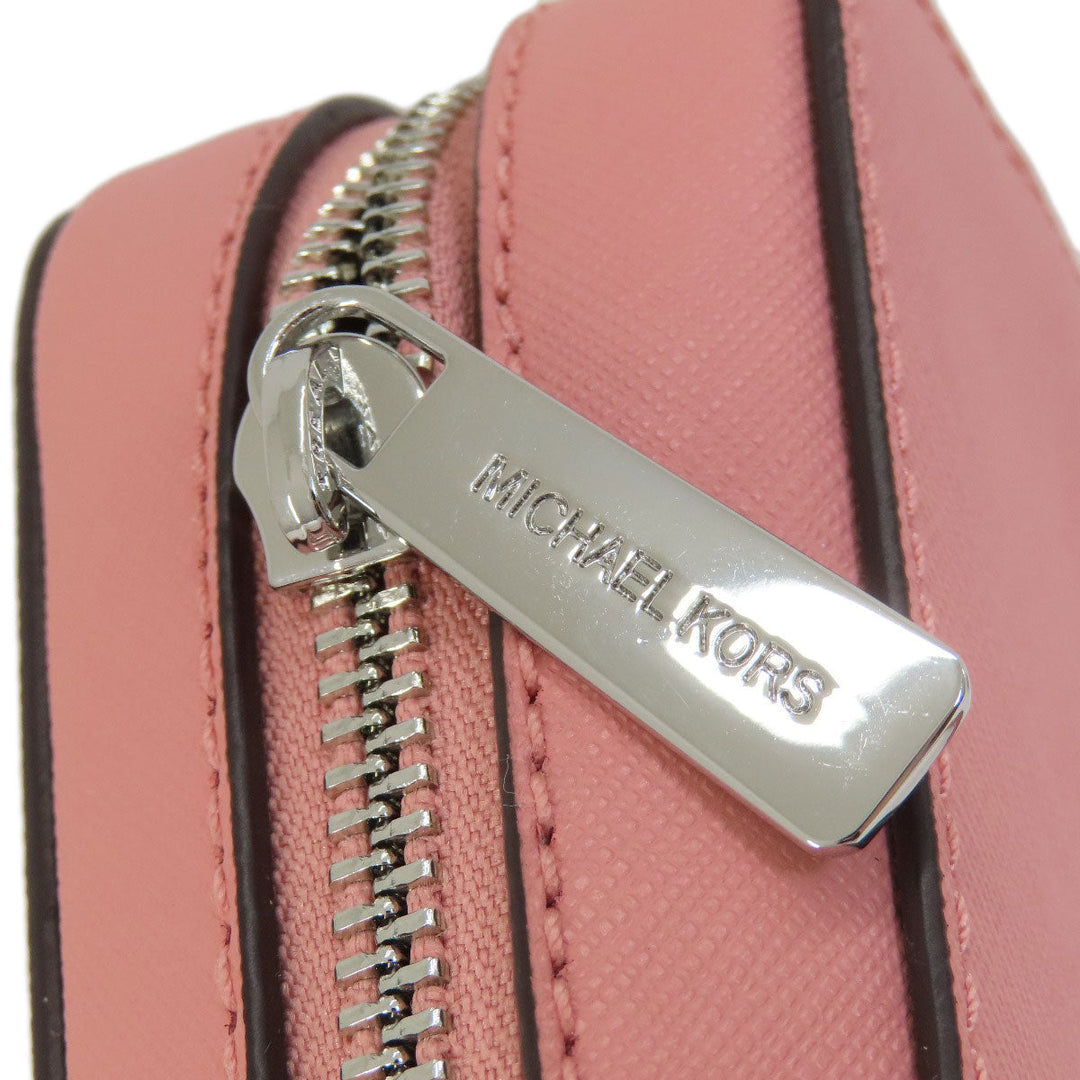 MICHAEL KORS Shoulder Bag PVC pink logo Women Used Authentic
