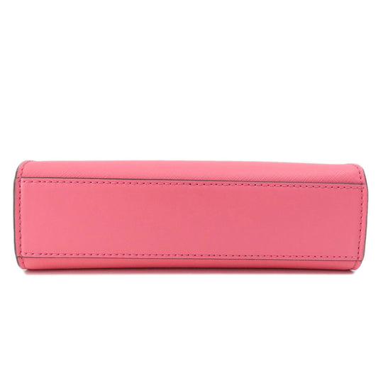 MICHAEL KORS Shoulder Bag PVC pink logoMetal Long Shoulder Women Used Authentic