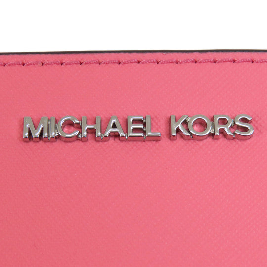 MICHAEL KORS Shoulder Bag PVC pink logoMetal Long Shoulder Women Used Authentic