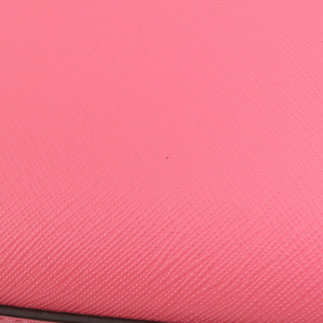 MICHAEL KORS Shoulder Bag PVC pink logoMetal Long Shoulder Women Used Authentic